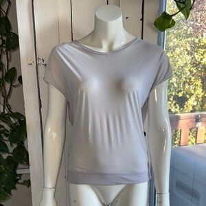 Lululemon If You're Lucky Short Sleeve Tee racerback shirt size 8